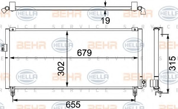 Imagine Condensator, climatizare HELLA 8FC 351 304-161