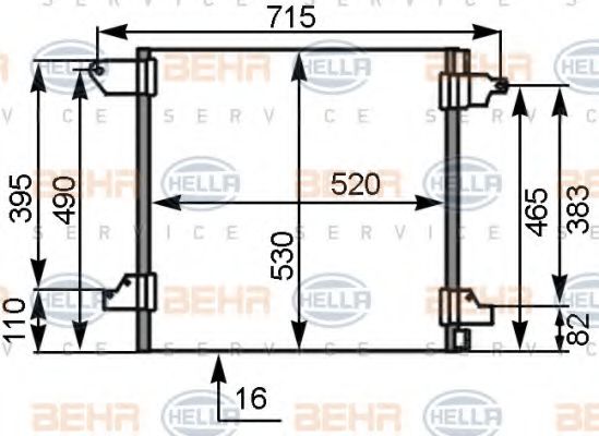 Imagine Condensator, climatizare HELLA 8FC 351 306-181