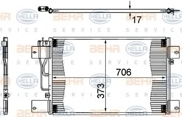 Imagine Condensator, climatizare HELLA 8FC 351 307-361