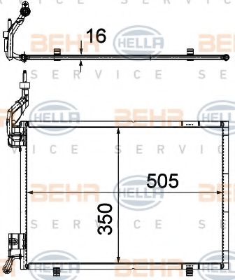 Imagine Condensator, climatizare HELLA 8FC 351 309-271