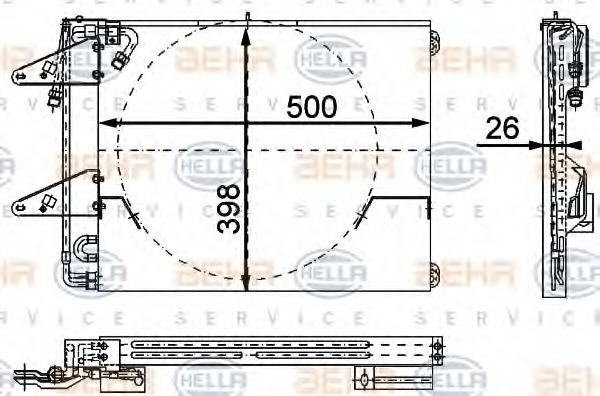 Imagine Condensator, climatizare HELLA 8FC 351 317-191