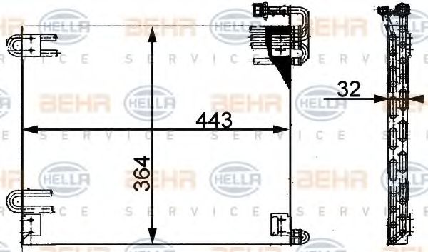 Imagine Condensator, climatizare HELLA 8FC 351 317-371