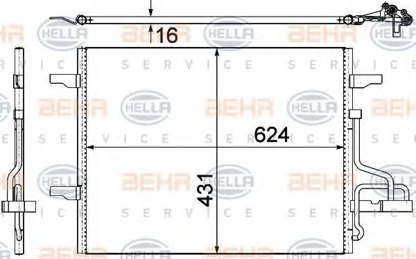 Imagine Condensator, climatizare HELLA 8FC 351 319-401