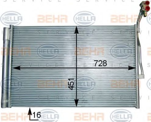 Imagine Condensator, climatizare HELLA 8FC 351 343-161