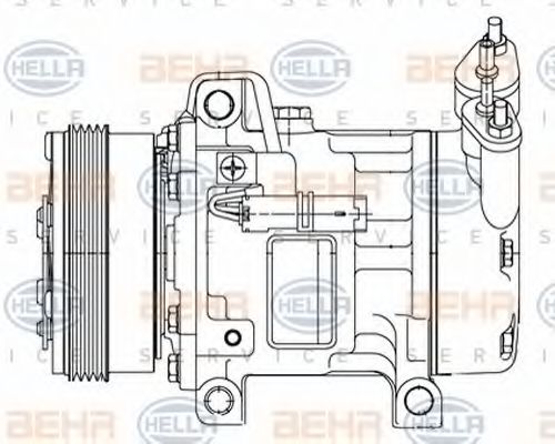 Imagine Compresor, climatizare HELLA 8FK 351 316-051