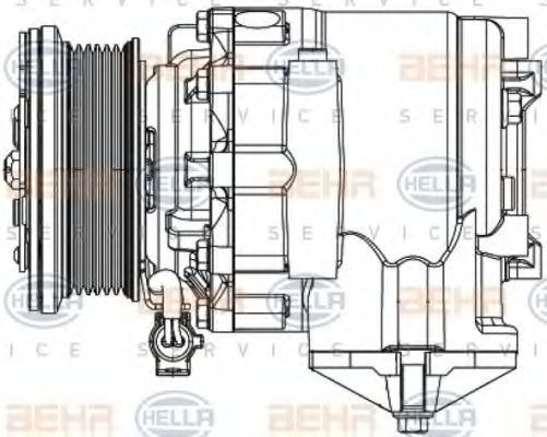 Imagine Compresor, climatizare HELLA 8FK 351 334-331