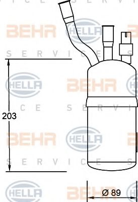 Imagine uscator,aer conditionat HELLA 8FT 351 192-321