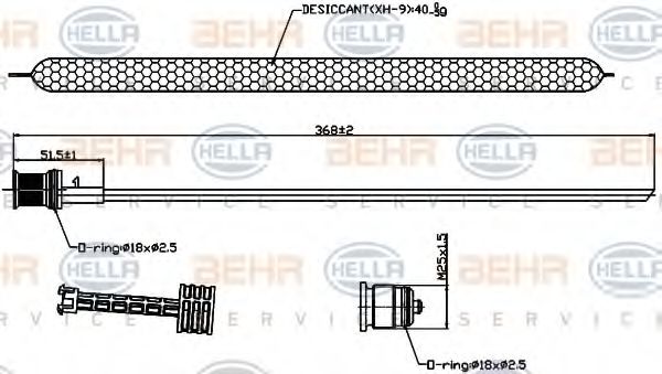 Imagine uscator,aer conditionat HELLA 8FT 351 193-241