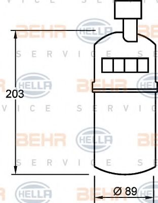 Imagine uscator,aer conditionat HELLA 8FT 351 335-041