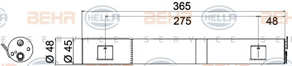 Imagine uscator,aer conditionat HELLA 8FT 351 335-191