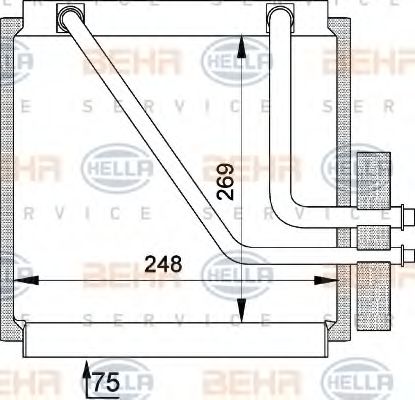 Imagine evaporator,aer conditionat HELLA 8FV 351 210-141