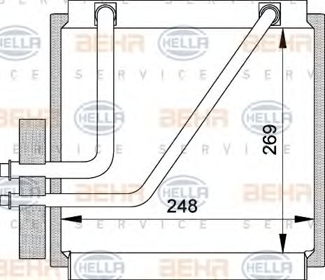 Imagine evaporator,aer conditionat HELLA 8FV 351 210-641