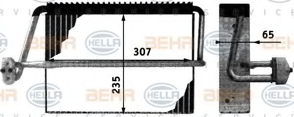 Imagine evaporator,aer conditionat HELLA 8FV 351 210-701