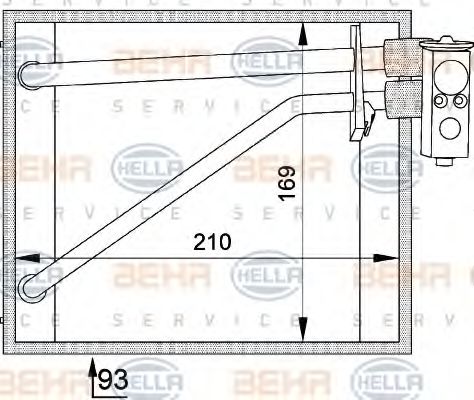 Imagine evaporator,aer conditionat HELLA 8FV 351 211-131