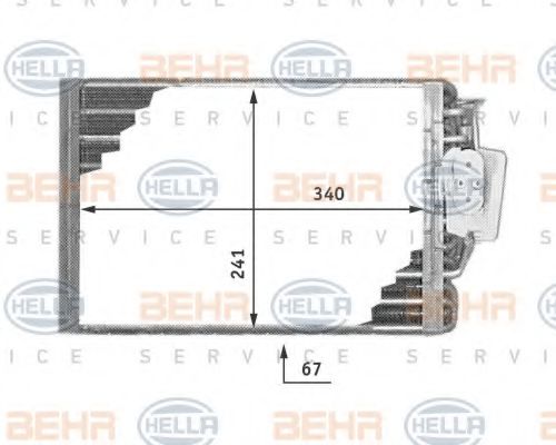 Imagine evaporator,aer conditionat HELLA 8FV 351 211-181