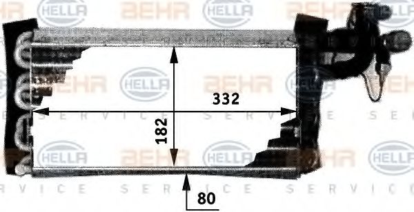 Imagine evaporator,aer conditionat HELLA 8FV 351 211-231