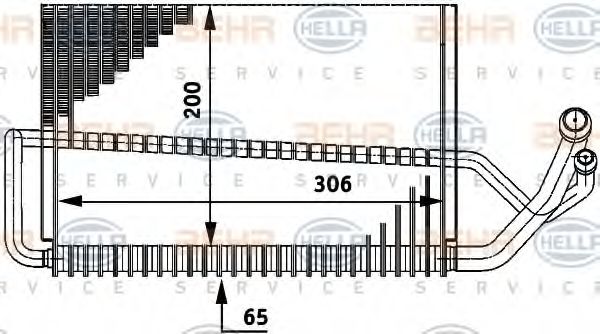 Imagine evaporator,aer conditionat HELLA 8FV 351 211-291