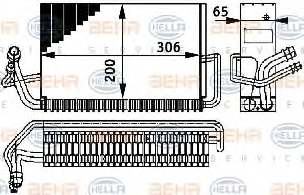 Imagine evaporator,aer conditionat HELLA 8FV 351 211-301