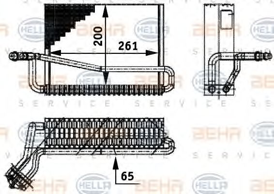 Imagine evaporator,aer conditionat HELLA 8FV 351 211-551