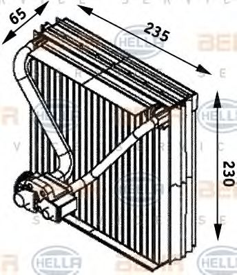 Imagine evaporator,aer conditionat HELLA 8FV 351 211-561