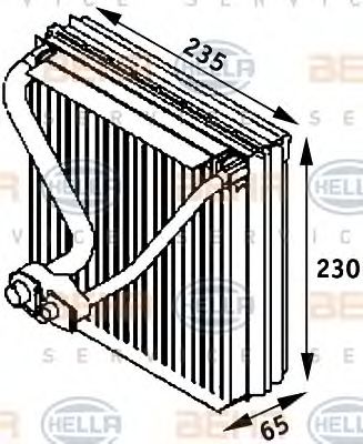 Evaporator,aer conditionat HELLA 8FV 351 211-571