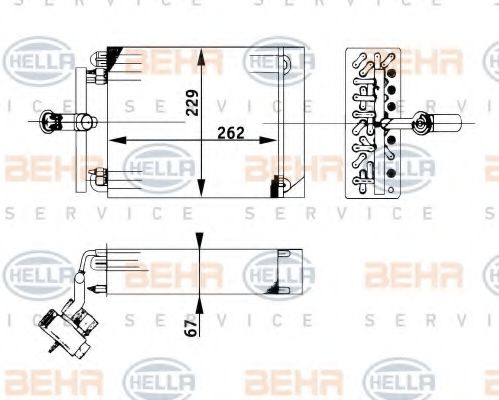 Imagine evaporator,aer conditionat HELLA 8FV 351 211-651