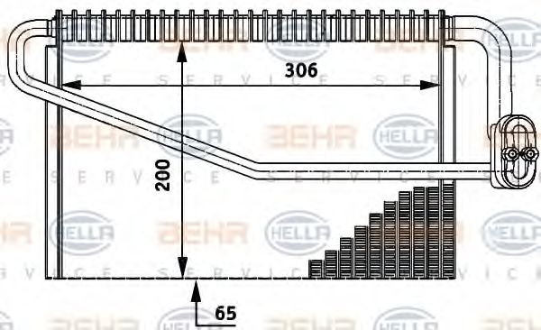 Imagine evaporator,aer conditionat HELLA 8FV 351 211-701