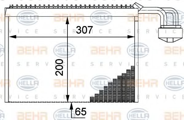 Imagine evaporator,aer conditionat HELLA 8FV 351 211-711