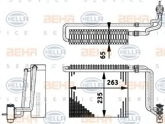 Imagine evaporator,aer conditionat HELLA 8FV 351 211-741