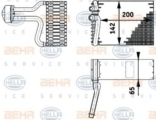 Imagine evaporator,aer conditionat HELLA 8FV 351 211-751