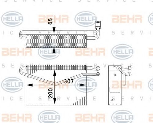 Imagine evaporator,aer conditionat HELLA 8FV 351 211-761