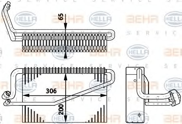 Imagine evaporator,aer conditionat HELLA 8FV 351 211-791