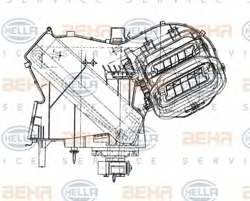 Imagine evaporator,aer conditionat HELLA 8FV 351 330-001