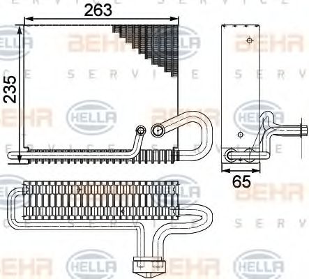 Imagine evaporator,aer conditionat HELLA 8FV 351 330-271