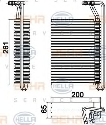 Imagine evaporator,aer conditionat HELLA 8FV 351 330-501