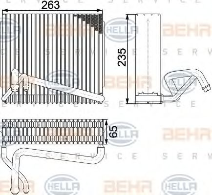 Imagine evaporator,aer conditionat HELLA 8FV 351 330-521