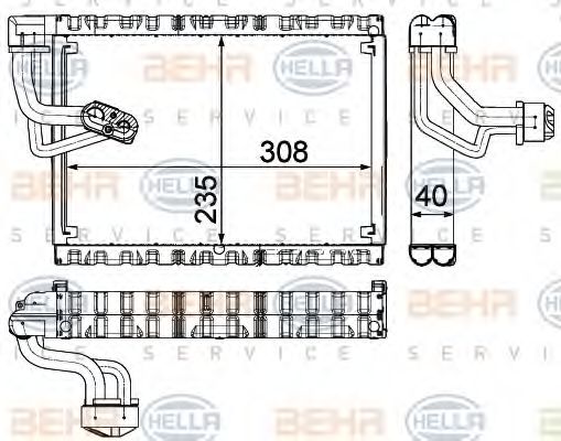 Imagine evaporator,aer conditionat HELLA 8FV 351 330-681