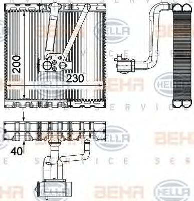 Imagine evaporator,aer conditionat HELLA 8FV 351 330-711