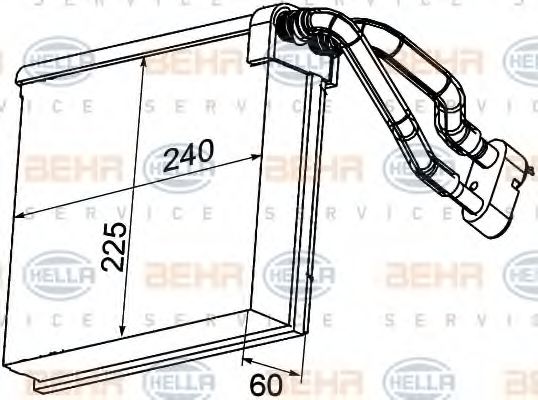 Imagine evaporator,aer conditionat HELLA 8FV 351 330-721