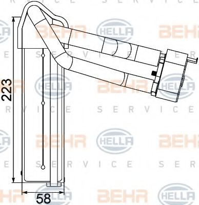 Imagine evaporator,aer conditionat HELLA 8FV 351 330-751