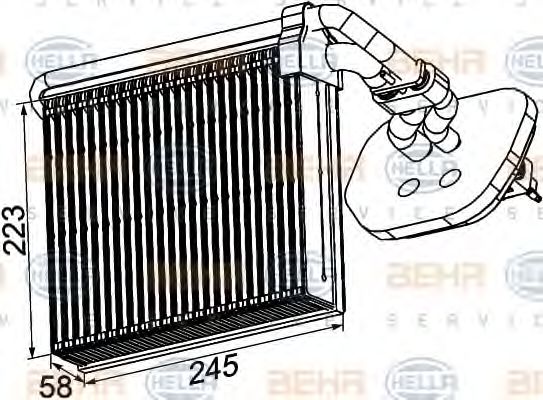 Imagine evaporator,aer conditionat HELLA 8FV 351 331-021