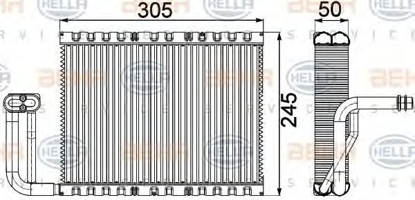 Imagine evaporator,aer conditionat HELLA 8FV 351 331-141