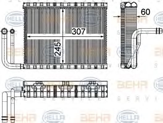 Imagine evaporator,aer conditionat HELLA 8FV 351 331-151