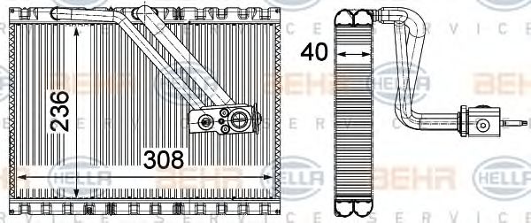 Imagine evaporator,aer conditionat HELLA 8FV 351 331-541