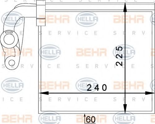 Imagine evaporator,aer conditionat HELLA 8FV 351 336-071