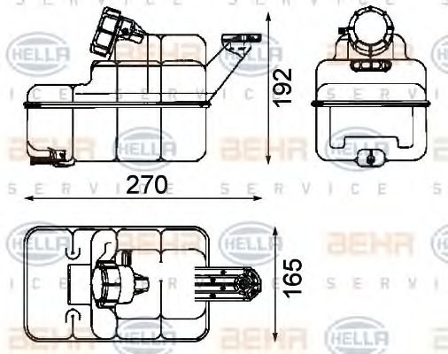 Imagine Vas de expansiune, racire HELLA 8MA 376 705-271