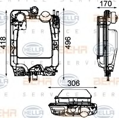 Imagine Vas de expansiune, racire HELLA 8MA 376 705-291