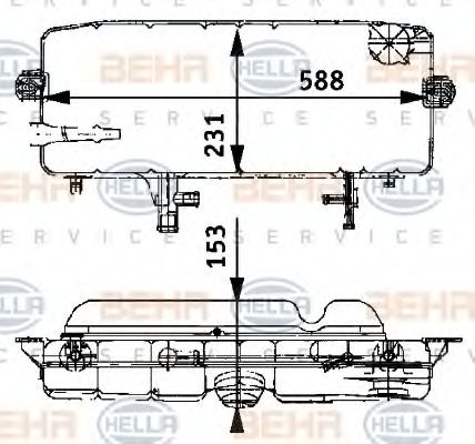 Imagine Vas de expansiune, racire HELLA 8MA 376 705-301