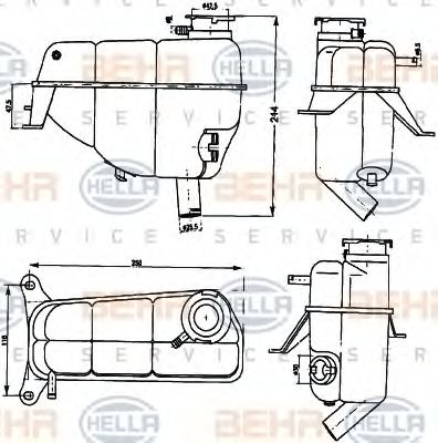 Imagine Vas de expansiune, racire HELLA 8MA 376 755-171