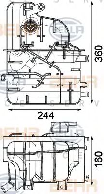 Imagine Vas de expansiune, racire HELLA 8MA 376 903-031